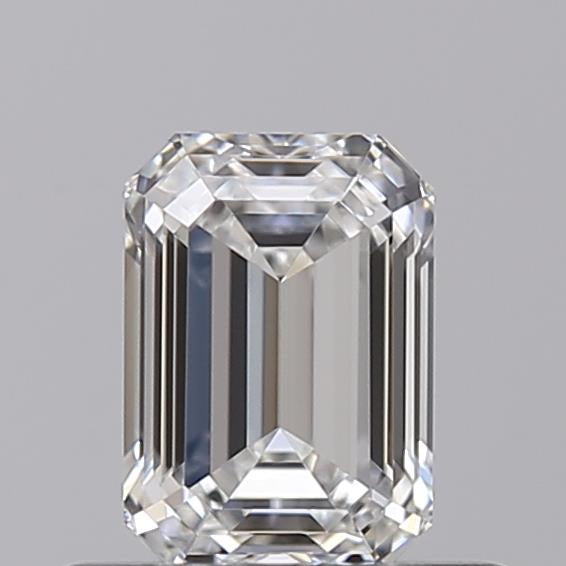 Discover Brilliance: Video showcasing an IGI Certified 0.50 CT Emerald Cut Lab Grown Diamond - E Color, Internally Flawless, HPHT Type