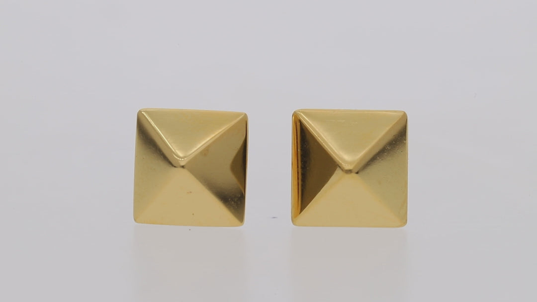 Gold Vermeil Subtle Elegance Stud Earrings