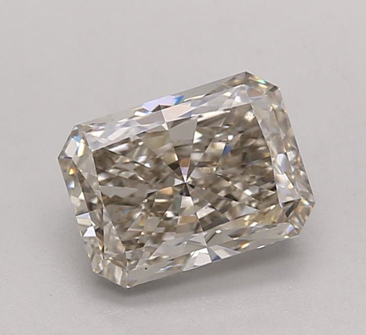 DIAMANT CULTIVÉ EN LABORATOIRE RADIANT DE 1,05 CT CERTIFIÉ IGI - CLARTÉ VS1, JE COULEUR AVEC UNE TEINTE MÉLANGÉE