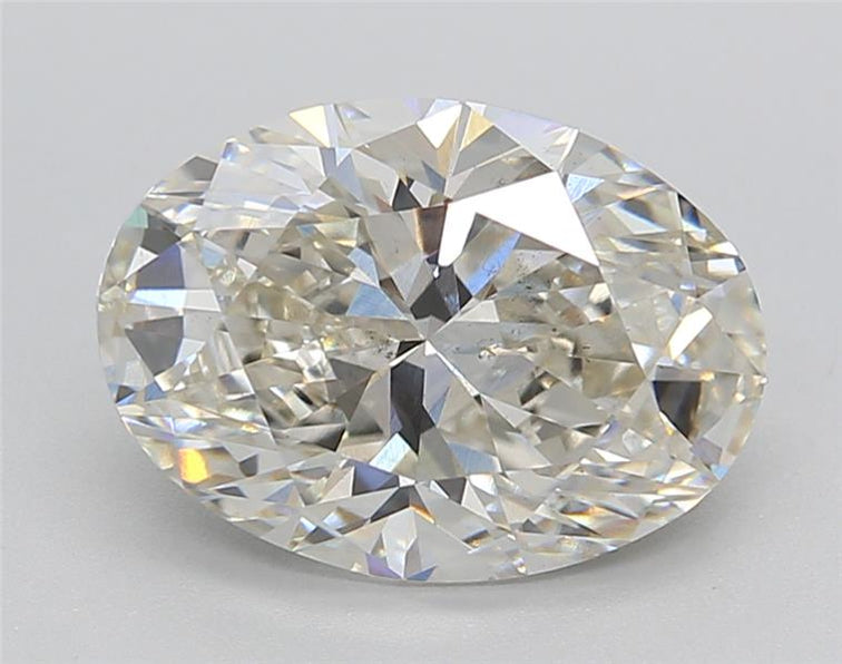 Experience brilliance with our IGI Certified 3.00 ct Oval Cut Lab Grown Diamond, showcasing H Color and VS2 Clarity with Excellent Polish and Symmetry.