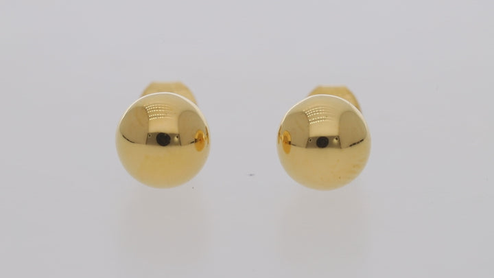 Gold Vermeil Ball Stud Earrings