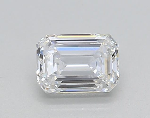 Explore Brilliance: Video showcasing an IGI Certified 0.50 CT Emerald Cut Lab Grown Diamond - D Color, SI1 Clarity, HPHT Type