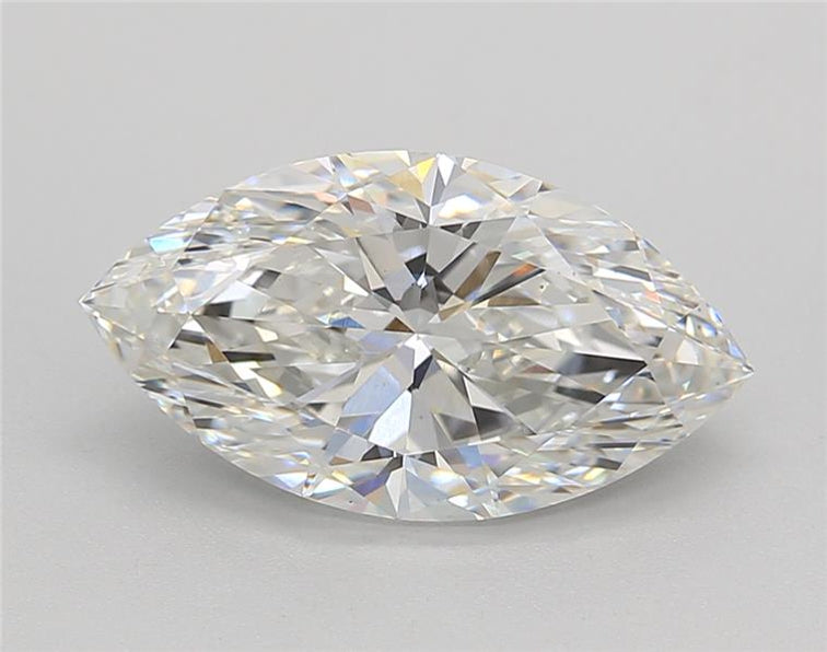 Visual Showcase: 3.00 CT Marquise Cut Lab Grown Diamond - G Color, VS1 Clarity