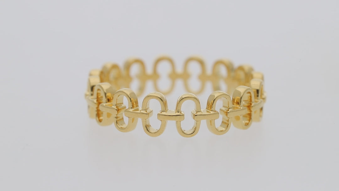 Gold Vermeil Chain Link Ring