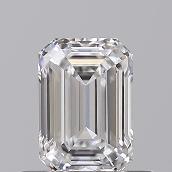 Experience Brilliance: Watch Our GIA Certified 0.50 CT HPHT Lab Grown Emerald Cut Diamond - D Color, VVS2 Clarity