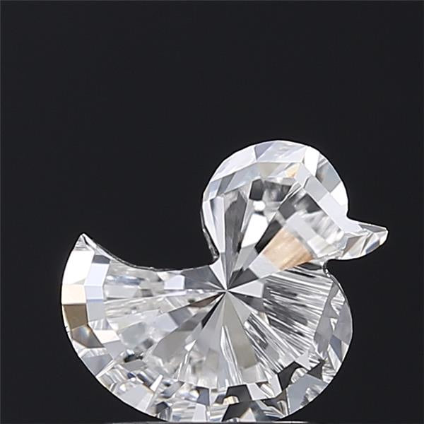 Video of 1.52 Carat Duck-Shaped Lab Grown Diamond showcasing its F Color, VS1 Clarity, Ideal Cut, Excellent Polish and Symmetry, with 360-degree view of its unique shape and brilliance