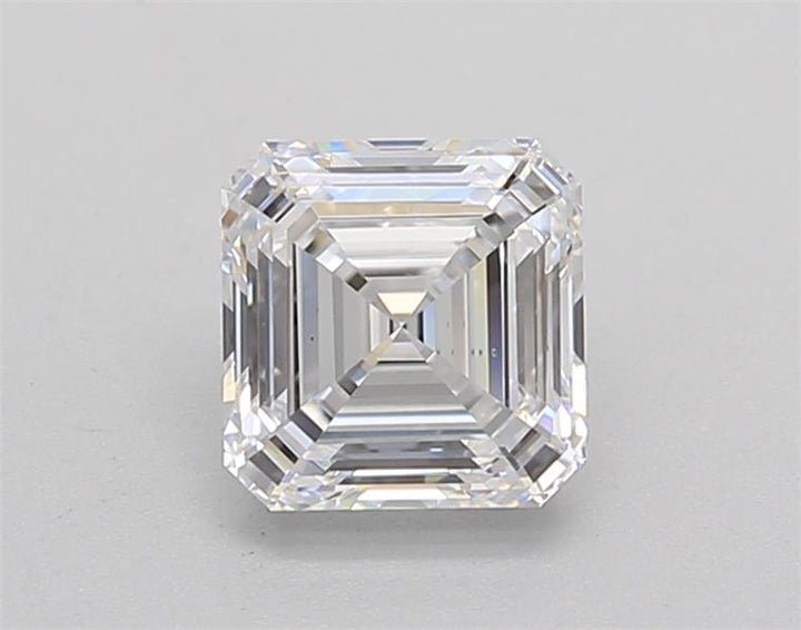 IGI CERTIFIED 1.00 CT SQUARE EMERALD LAB-GROWN DIAMOND, VS2 CLARITY, D COLOR