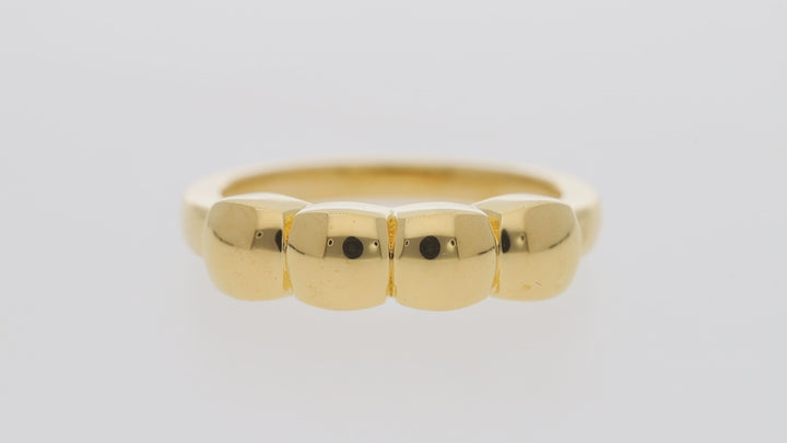 Gold Vermeil Chunky Cubic Zirconia Ring